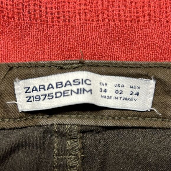 💥3/20💥 Zara Basic Z1975 Denim Pants Sz 2 - Picture 4 of 11
